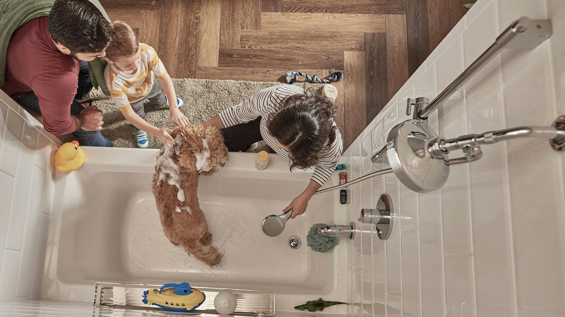 Family in Bathtub